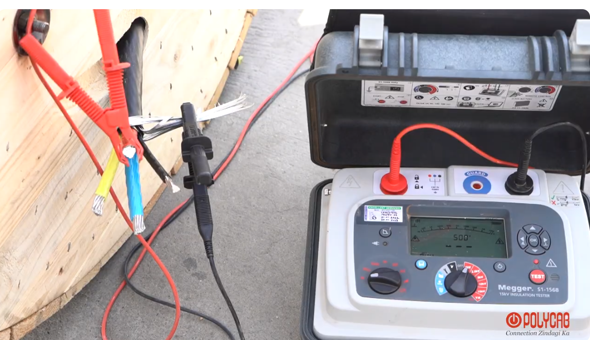 Test d'isolement des câbles et moteurs électriques